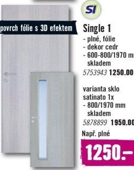 Interiérové dveře Single