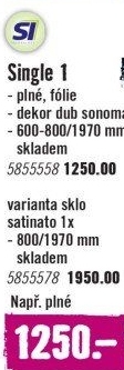 Interiérové dveře Single
