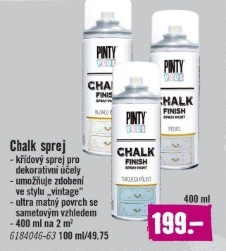 Dekorační sprej Chalk Pinty Plus