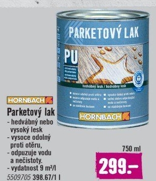 Parketový lak Hornbach