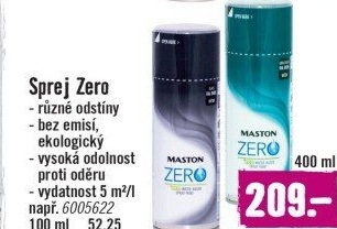 Lak ve spreji Zero Maston