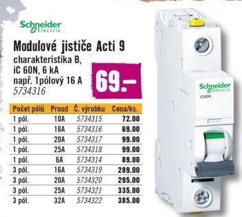 Jistič Schneider Electric