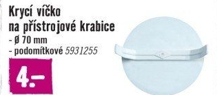 Víčko na instalační krabice