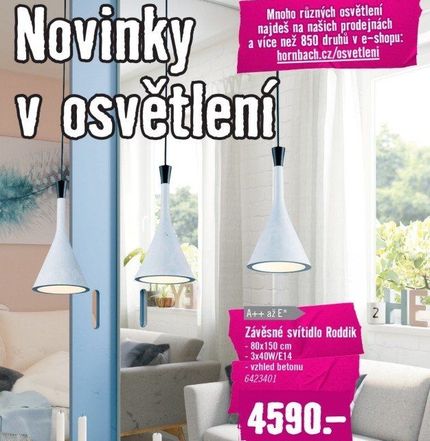 Závěsné osvětlení Roddik Trio