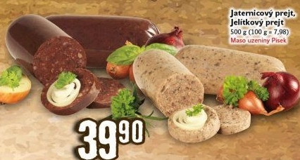 Prejt jitrnicový Maso Uzeniny Písek