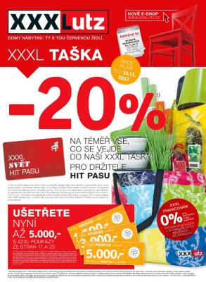 akční leták XXXLutz 6.11.2017-31.12.2017