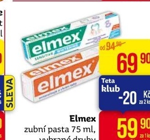 Pasty na zuby Elmex