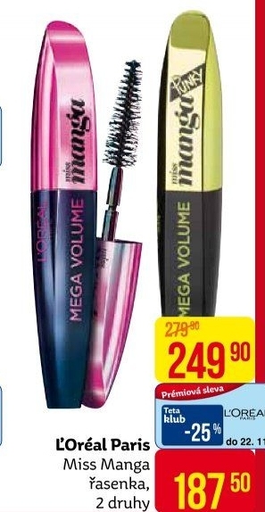 Řasenka Miss Manga L'oréal