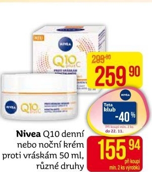 Krém pleťový proti vráskám Q10 Plus Nivea