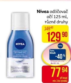 Odličovače očí Nivea