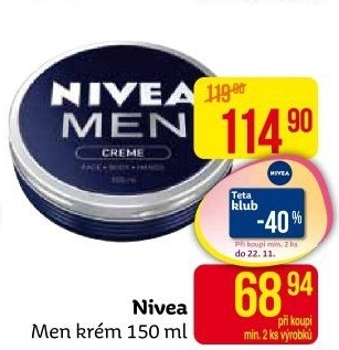 Krém pleťový pánský univerzální Men Nivea