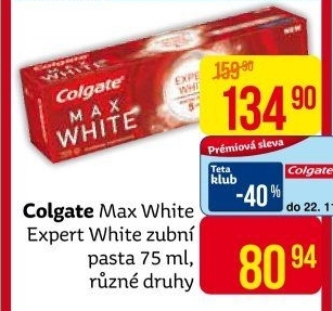 Pasta na zuby Max White Expert Colgate