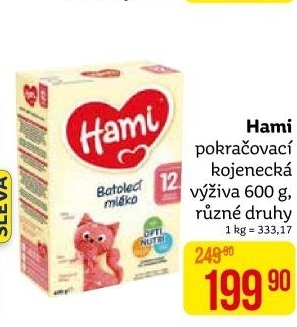 Výživa mléčná Hami