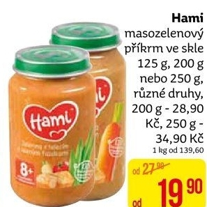 Příkrm masozeleninový Hami