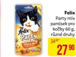 Pamlsky pro kočky Party mix Felix Purina