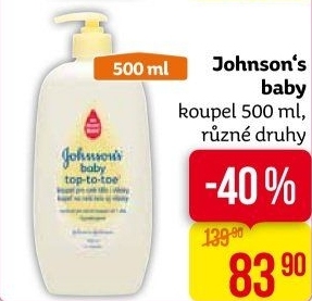 Koupel dětská Johnson's Baby