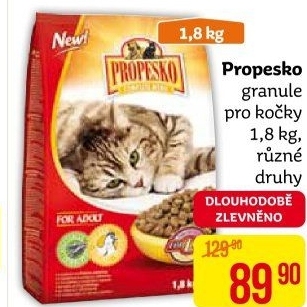 Granule pro kočky Propesko