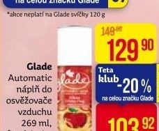 Osvěžovače vzduchu Glade by Brise Automatic spray - náplň