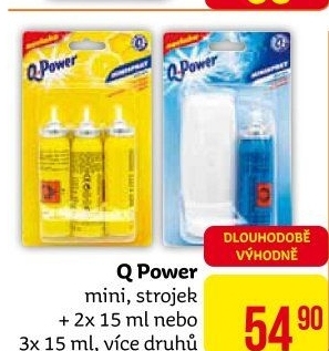 Osvěžovač vzduchu mini sprej Q Power