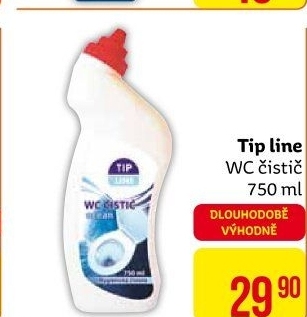 Čistič WC gelový Tip Line
