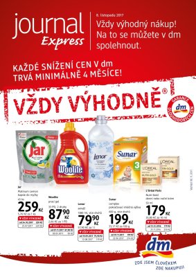 akční leták dm drogerie 8.11.2017-5.12.2017