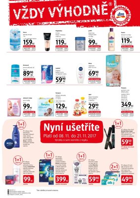 akční leták dm drogerie 8.11.2017-5.12.2017