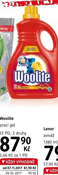 Prací gel Woolite