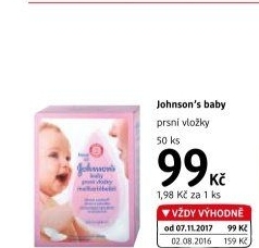 Prsní vložky Johnson's Baby