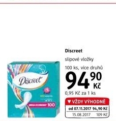Vložky dámské slipové Discreet