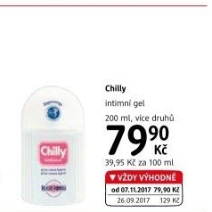 Intimní gel Intima Chilly