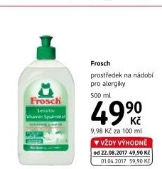 Prostředek na nádobí Frosch