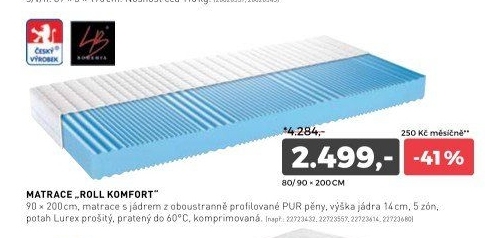 Matrace ROLL KOMFORT 2