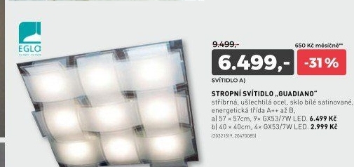 Stropní svítidlo GUADIANO