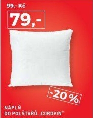 Náplň do polštářů COROVIN