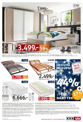 akční leták XXXLutz 13.11.2017-26.11.2017