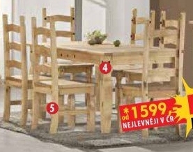 Jídelní stůl CORONA vosk 16110
