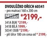 Dvoulůžko 60341 ořech/bílá