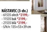 Nástavec ESO 3dveřový 61535 ořech/bílá
