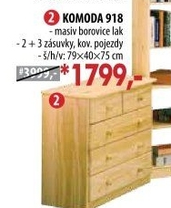 Prádelník 918 lakovaný