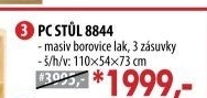 PC stůl 8844 lakovaný