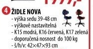 Židle NOVA zelená K17