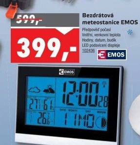 Bezdrátová meteostanice Emos E3070