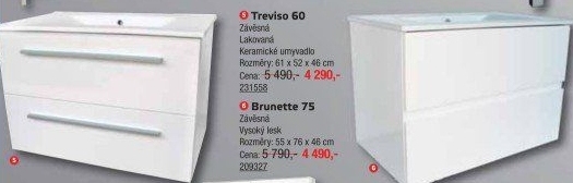 Koupelnová skříňka s umyvadlem