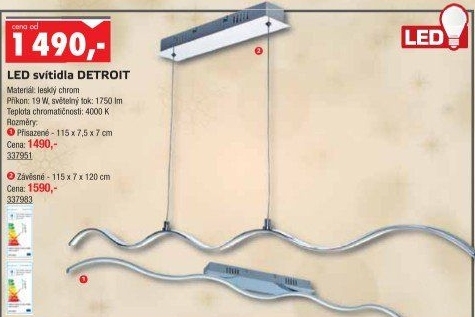 LED svítidlo stropní DetroitTop Light