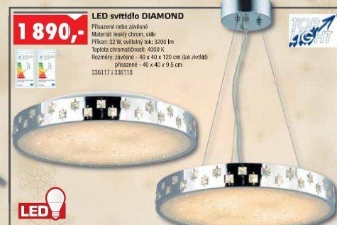 Závěsné LED svítidlo Diamond Top Light