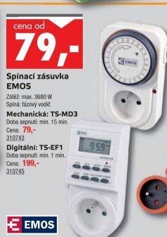 Spínací zásuvka Emos