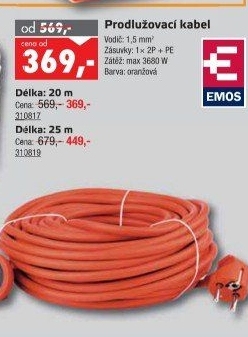 Prodlužovací spojka Emos
