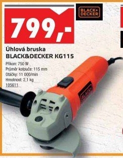 Úhlová bruska Black&amp