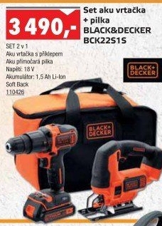 Set aku vrtačka + pila Black&amp