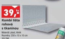 Rohová lišta s tkaninou Den Braven